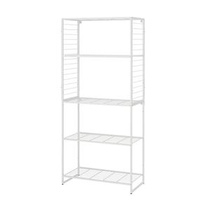 Стеллаж с решеткой JOSTEIN IKEA, 82x40x180 см, белый