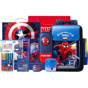 Disney Полиэстеровая модная разгрузочная книжная сумка для маленьких детей синий красный, New Spider-Man+Learning Stationery