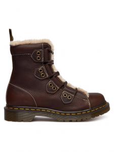 Туфли на шнуровке 1460 Lace To Toe Fur Lined DM41417200 Dr. Martens, коричневый