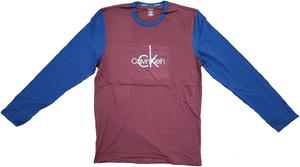 Мужская рубашка для сна с длинным рукавом Calvin Klein, Maroon