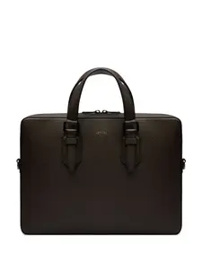 Портфель Charlie из текстурированной кожи Lancel, коричневый