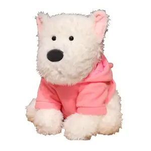 Милые плюшевые куклы щенков хайленд 13см/24см/35см/45см высота OU DI PIG, розовый