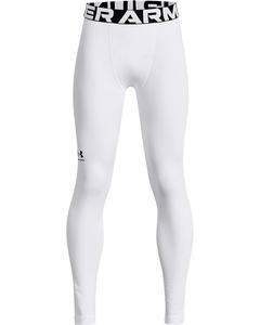 Брюки Under Armour Kids ColdGear Armour Leggings, белый/черный
