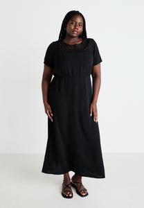 Длинное платье VMCALVA ANKEL DRESS Vero Moda Curve, черный
