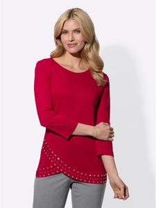 Sieh an! Футболка с рукавами 3/4 красного цвета