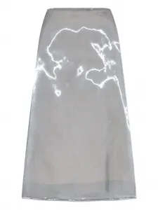 Юбка с металлическим эффектом Fabiana Filippi, серый