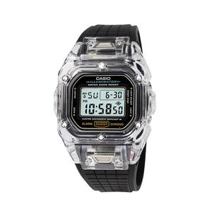CASIO Электронные часы с резиновым ремешком Retrofit Series DW 5600UE 1, унисекс, черный циферблат