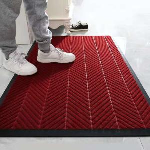 Budis Ковер 90х200 см для входа, из ПВХ, рисунок "шина", темно-красный, для отелей и магазинов