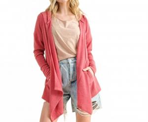 Термокардиган с капюшоном в розовом цвете And The Why