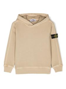 Stone Island Junior худи с логотипом Compass, нейтральный цвет