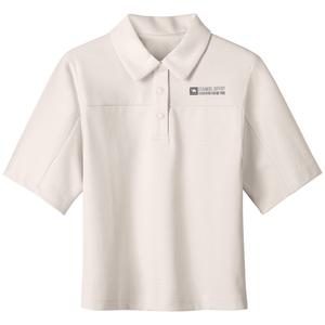 Футболка-поло женская с воротником-поло, умеренно прямого кроя CAMEL, jinse серый