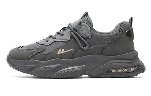 Кроссовки WARRIOR Chunky Sneakers Men Low-top Gray, серый