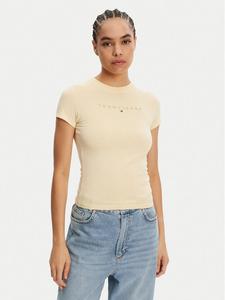 Облегающая футболка Tonal Linear DW0DW20315 Tommy Jeans, желтый