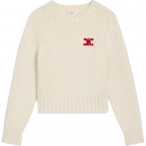 Женский кашемировый свитер FW25 CELINE, Ecru