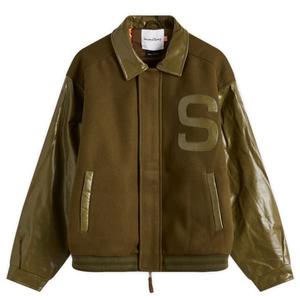 Виниловая куртка-бомбер свободного падения House Of Sunny, army зеленый