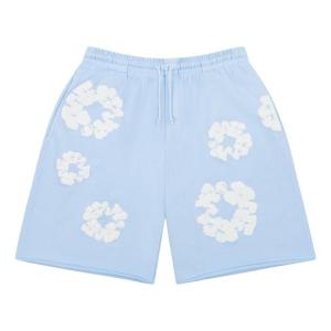 Спортивные шорты Denim Tears The Cotton Wreath Sweat Shorts 'Powder Blue', синий