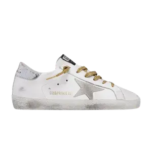 Кроссовки Golden Goose Wmns Superstar Silver Gold Mismatch, белый