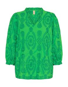 Блуза CULTURE Utia, нефритовый/темно-зеленый