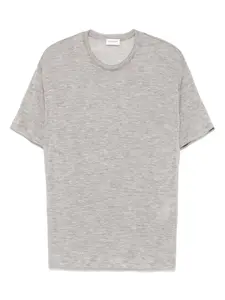 Футболка тонкой вязки Saint Laurent, серый