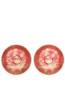 Набор rubrum из двух тарелок, 2,1х13 см, Ginori 1735, красный