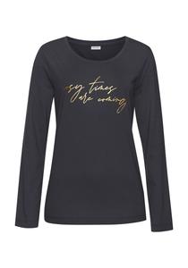 Пижамный топ LASCANA Pajama Shirt, антрацит