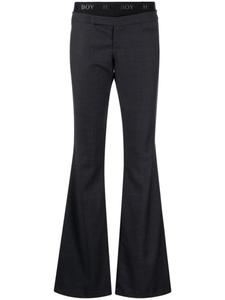 Halfboy расклешенные брюки с логотипом, серый