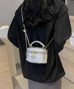 Стеганая сумка через плечо/мини-сумка Miniministore, цвет Silver