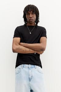 Базовая футболка для мышц Pull And Bear, черный