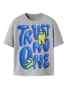 NAME IT Футболка 'Among Us' в сером цвете