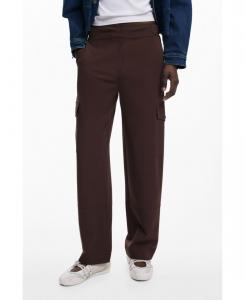 Женские классические брюки-карго Desigual, Brown