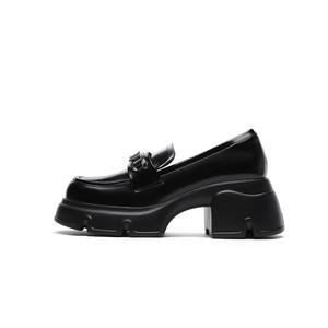 Лоферы женские черно-коричневые GOLDLION