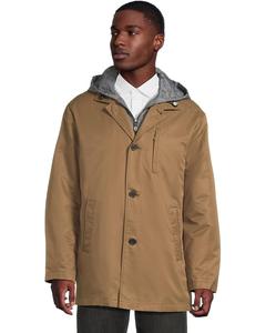 Мужское водонепроницаемое пальто Johnston & Murphy Upton со съемной подкладкой, Whiskey/Gray Plaid