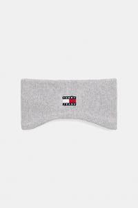 Хлопковая повязка на голову Tommy Jeans, серый