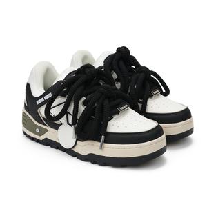 Кроссовки для скейтборда унисекс с низким верхом белого цвета Maison Misfit 15, черный