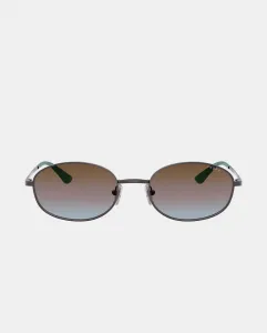 Женские овальные солнцезащитные очки с металлическим отливом зеленого цвета Vogue, сиреневый