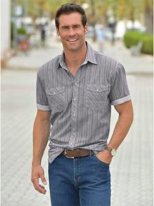 Рубашка с короткими рукавами антрацитового цвета WITT WEIDEN