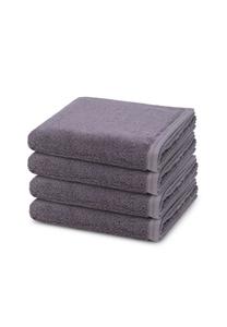 Набор полотенец Vossen Vegan Life, 4 штуки, 100x50 см, серо-лиловый