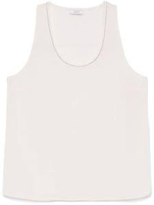 Peserico декорированный топ без рукавов, нейтральный