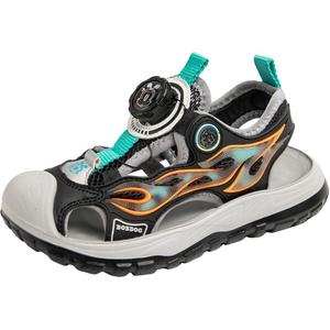 Детские сандалии BOBDOG, черный/оранжевый