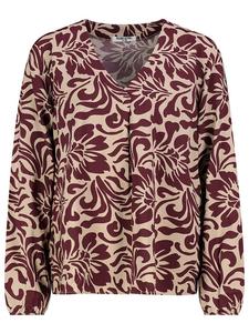 Sublevel Блузка бежевого/бордового цвета