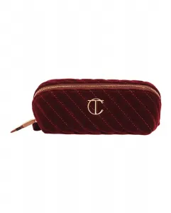 Органайзер для макияжа Velvet Make Up Bag маленький Charlotte Tilbury, Night Crimson