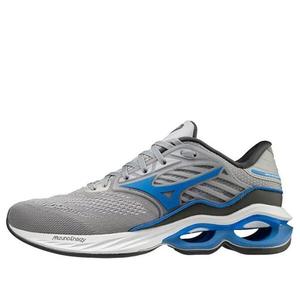 Кроссовки wave creation 23 'silver grey blue' Mizuno, серый