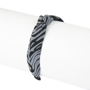 Повязка для волос Donegal Knot 001 Серая Зебра