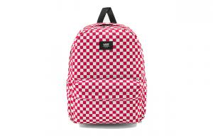 Vans Полиэстеровый рюкзак, стандартный, женский, красный с белым