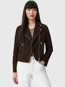 Кожаная куртка байкера Dalby из замши AllSaints