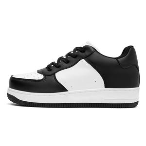 Нескользящие износостойкие низкие кроссовки для скейтбординга унисекс FACTORIAL, Black White
