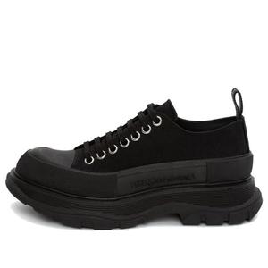 Кроссовки (WMNS) Alexander McQueen Tread Slick Lace Up 'Black' 611705W4L321000