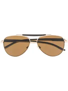 Солнцезащитные очки-авиаторы Tag Heuer, золотистый