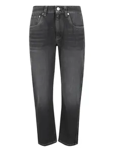 Прямые джинсы с пятью карманами Brunello Cucinelli, черный