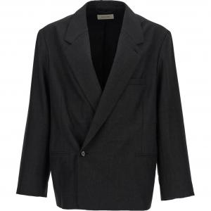 Макси-двубортный жакет Lemaire, черный